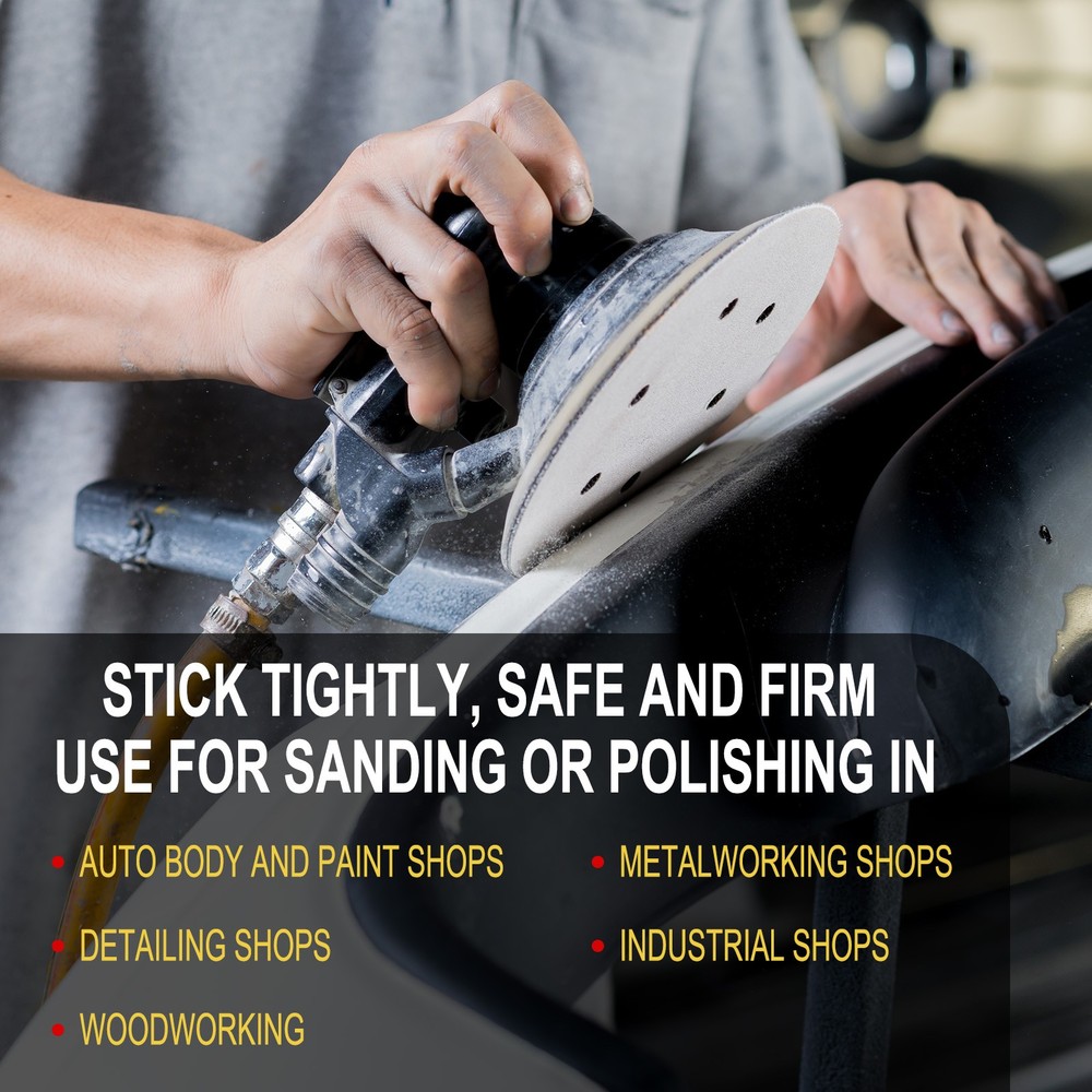 4" Hook and Loop Backing Sanding Pads with 5/16"-24 Thread, Y + B 2Pcs