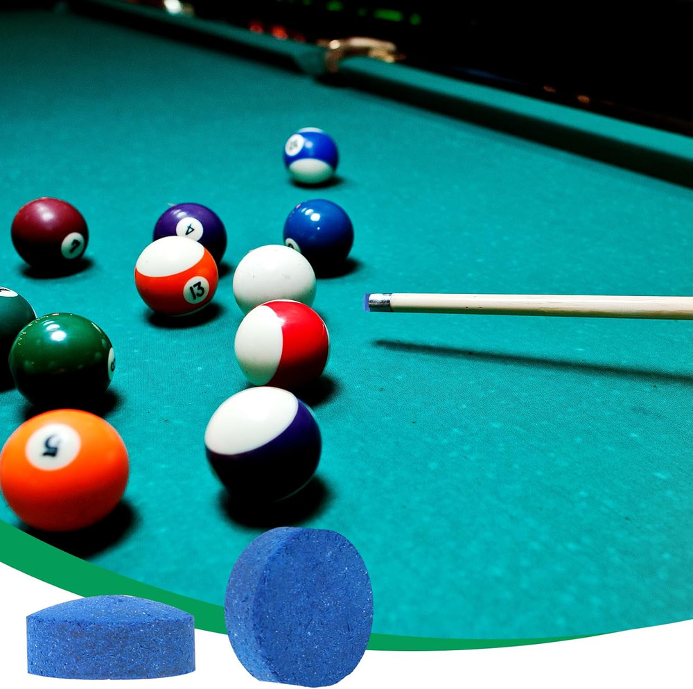 Billiard Pool Cue Tips Pool Stick Replacement Tips with Storage Box for Pool Cue