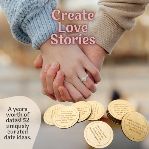 Date Night Box Game - 52 Romantic Date Ideas + 4 Personalized Classic Edition