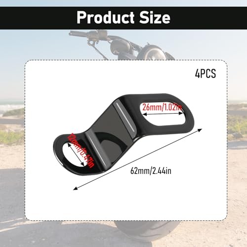 4 Pack Motorcycle Turn Signals Mount Motorcycle Light Mount Indicator