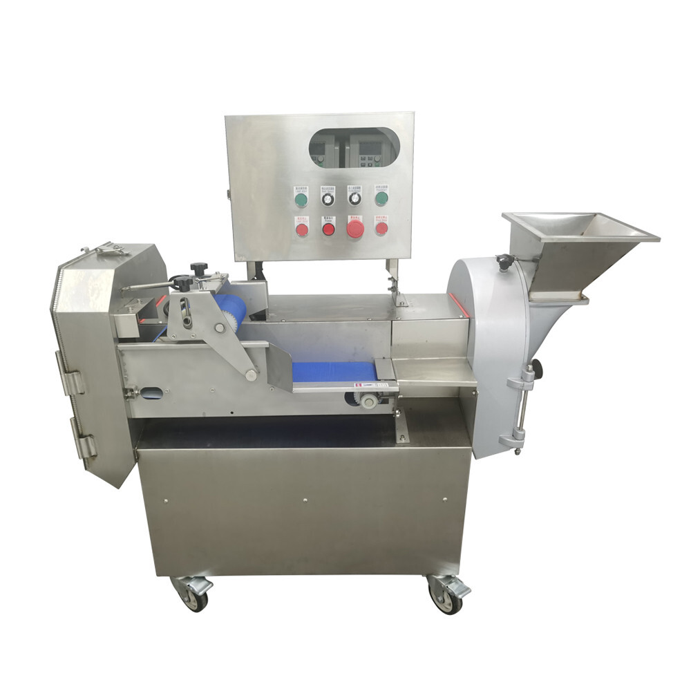 Commercial Vegetable Fruit Cutter Machine Multifunctional Choppers Double Head