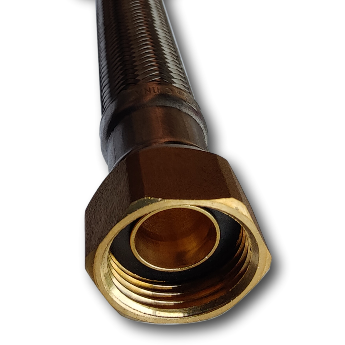 10 Pcs. XFITTING 1/2" Push Fit Valve Flexible Water Heater Hose, 3/4 FIP 18 Inch