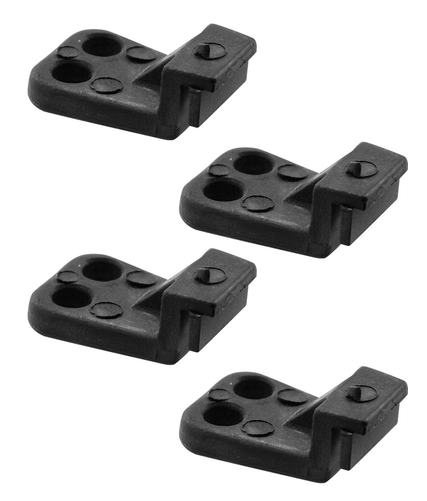 Slide Co 173869 Sliding Window Top Guide Plastic Hardware 4 Pack Black