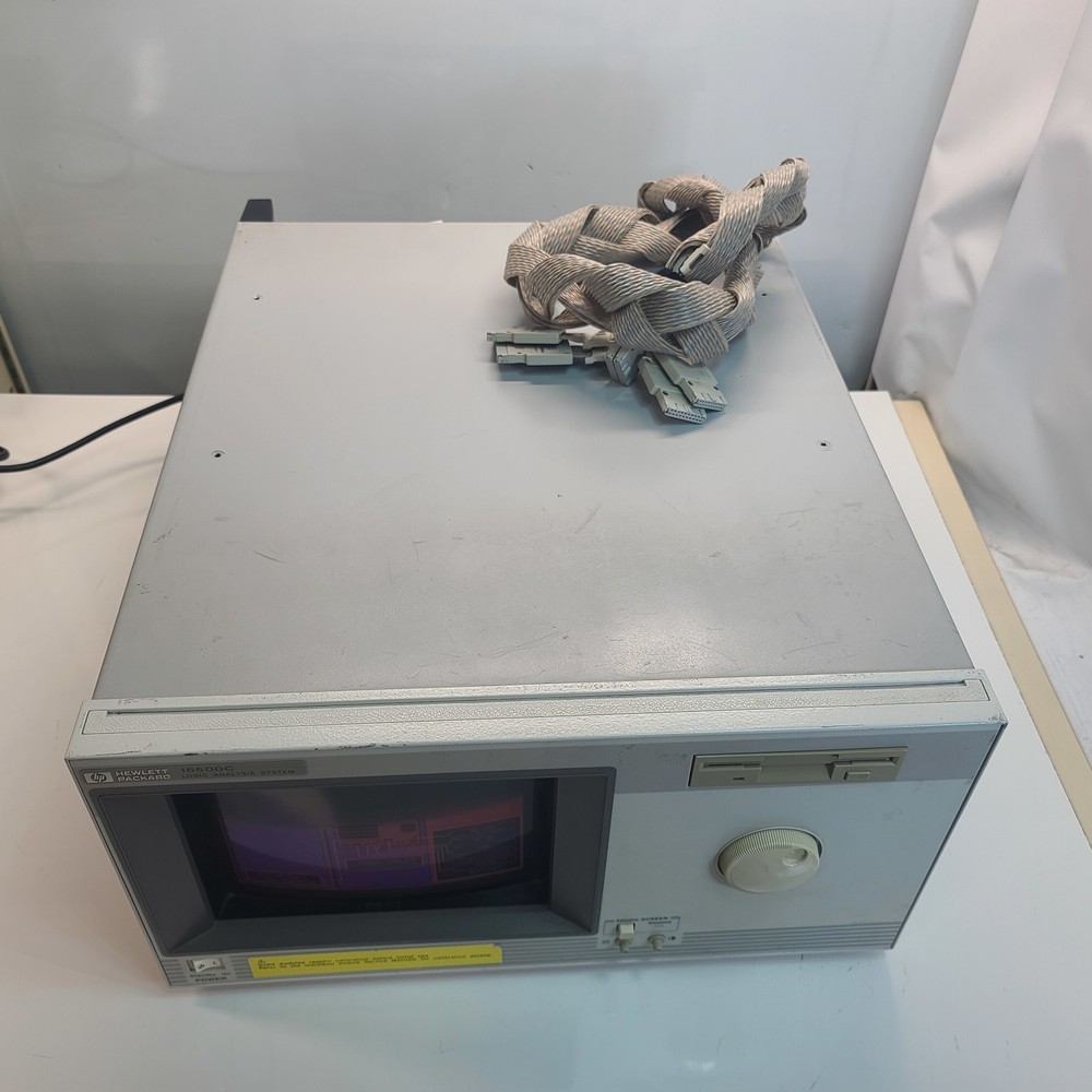 HP 16500C Logic Analysis System Mainframe w/ 16552A Module & 16522-61601 Cables