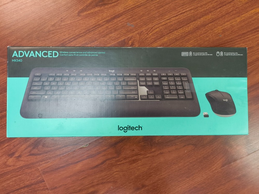 Logitech MK540 Combo Advanced Wireless Keyboard & Mouse Combo USB Receiver Black