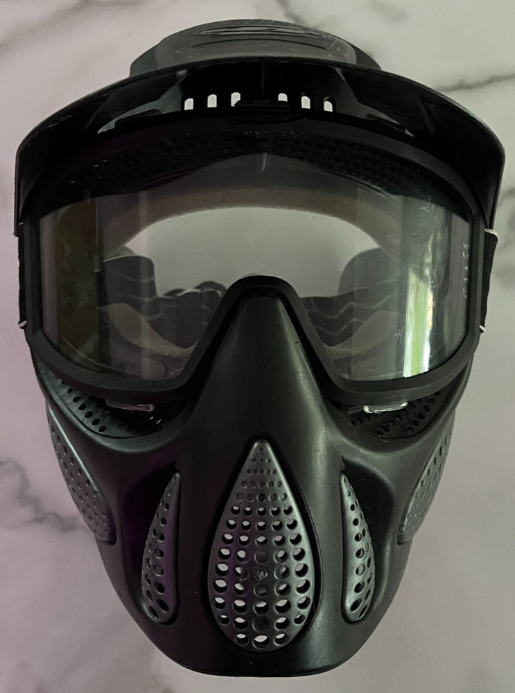 Vintage JT NVader Painball Mask with Visor Black & Gray