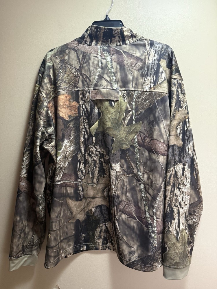 Mossy Oak Camo Softshell Jacket XL Scent-Factor Hunting Full Zip