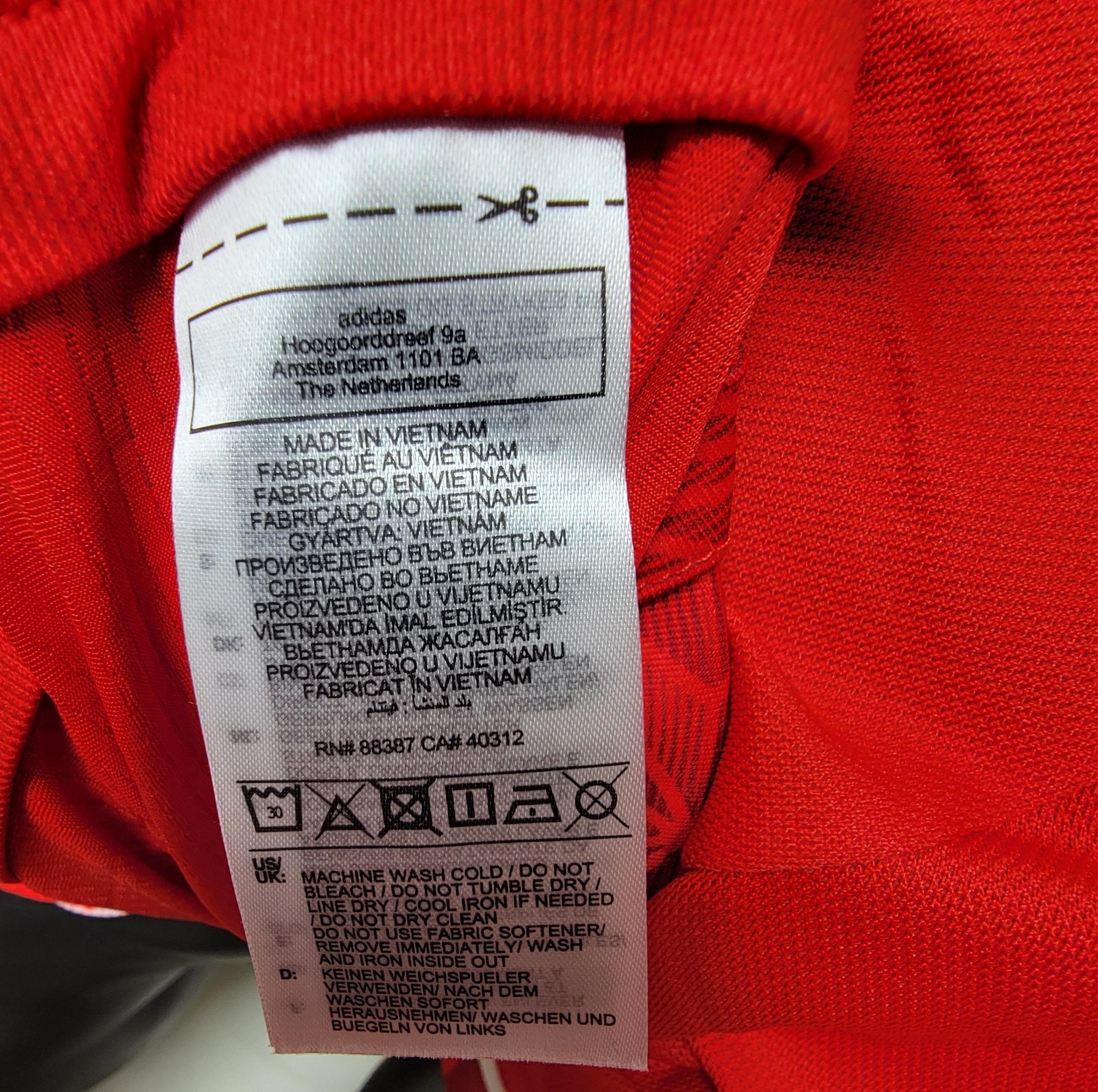 Adidas Chicago Fire MLS Home Soccer Jersey Men Size Medium #JL5835 Red / White