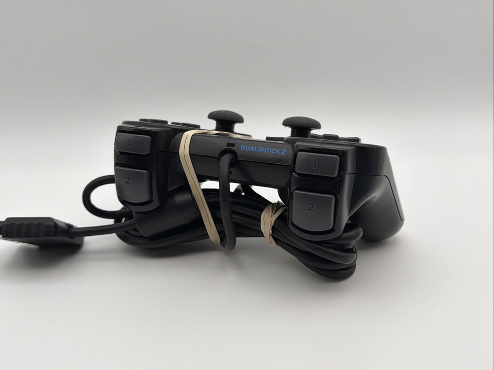 Sony PS2 BLACK Wired Controller OEM DualShock PlayStation 2 AUTHENTIC