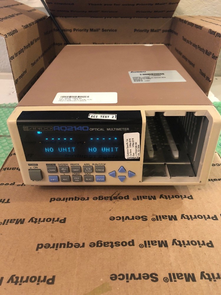 Ando AQ2140 Optical Lightwave Multimeter Two Bay Mainframe