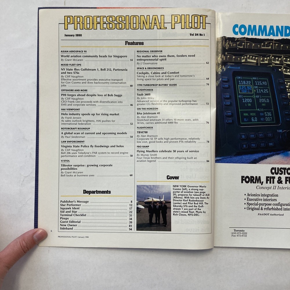 Professional Pilot - January 1990 Issue