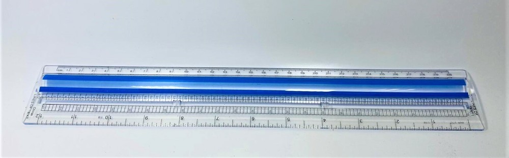 Allary Magnefying Ruler 12" - Durable