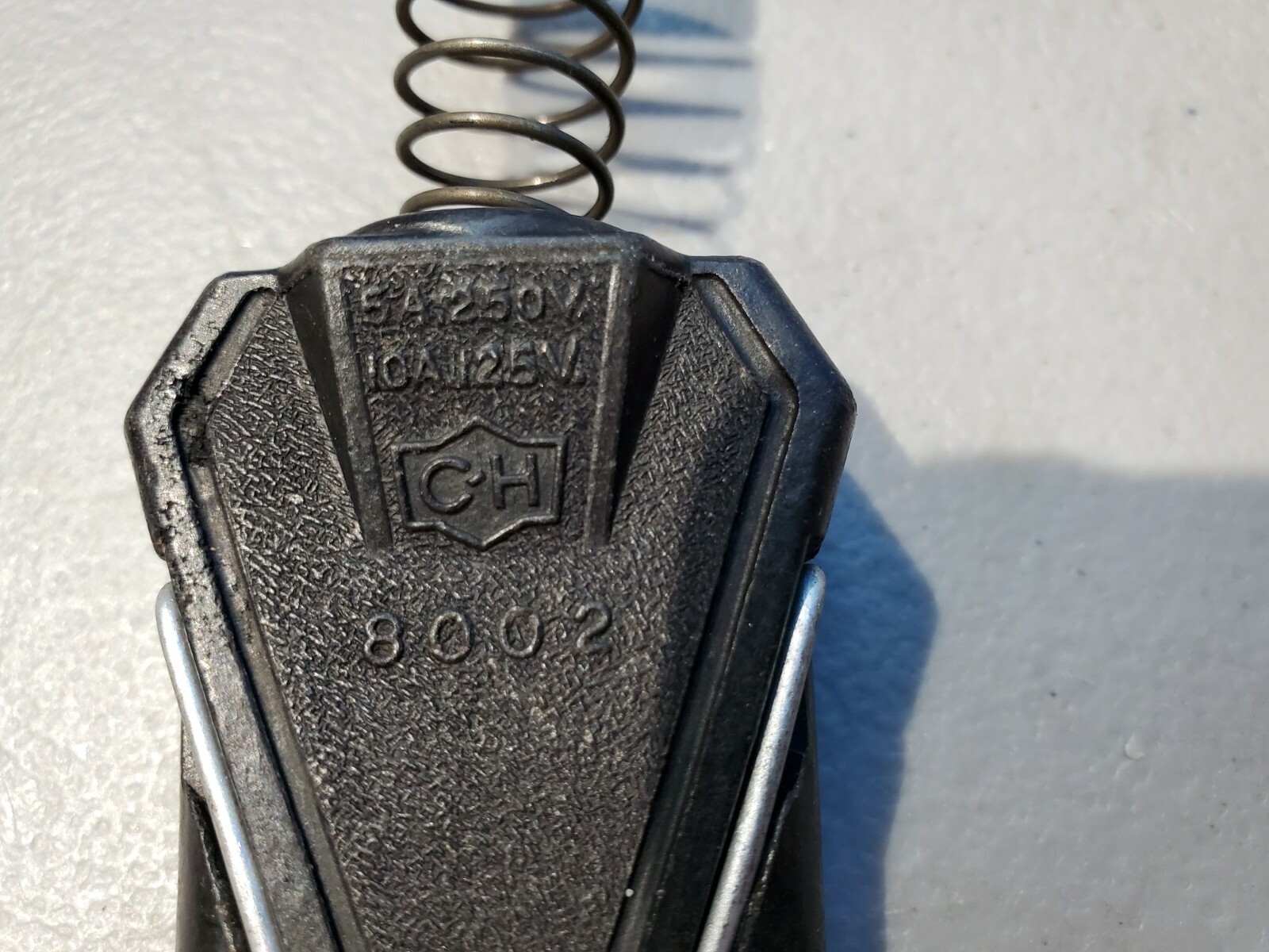 Vintage Small Appliance Cord Plug End 2-Prong Bakelite C-H