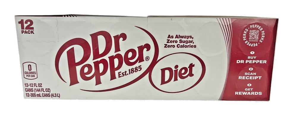Dr Pepper Diet Soda 12 pack