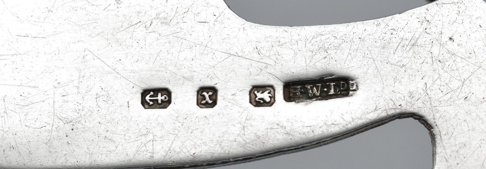 Antique Solid Silver Menu Place Holder 1897 Victorian