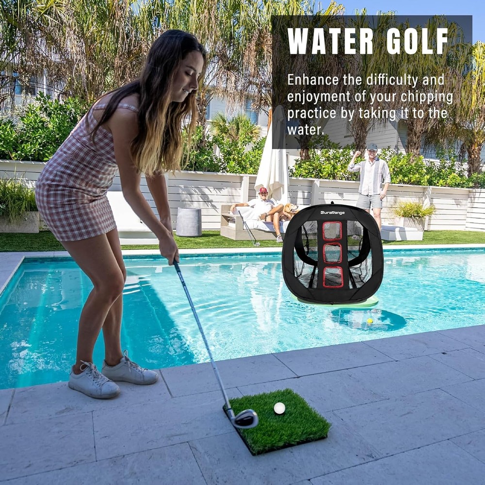 Pop-Up Golf Chipping Net - Ultimate Target Training Chip Aids for Precision &...