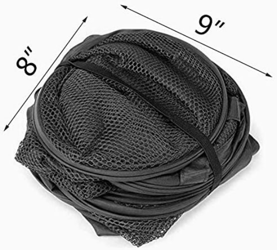 Lightweight Mesh Laundry Baskets - Reinforced Handles, Space-Saving Design