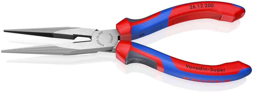KNIPEX Tools - Long Nose Pliers With Cutter, Multi-Component (2612200), Multi...