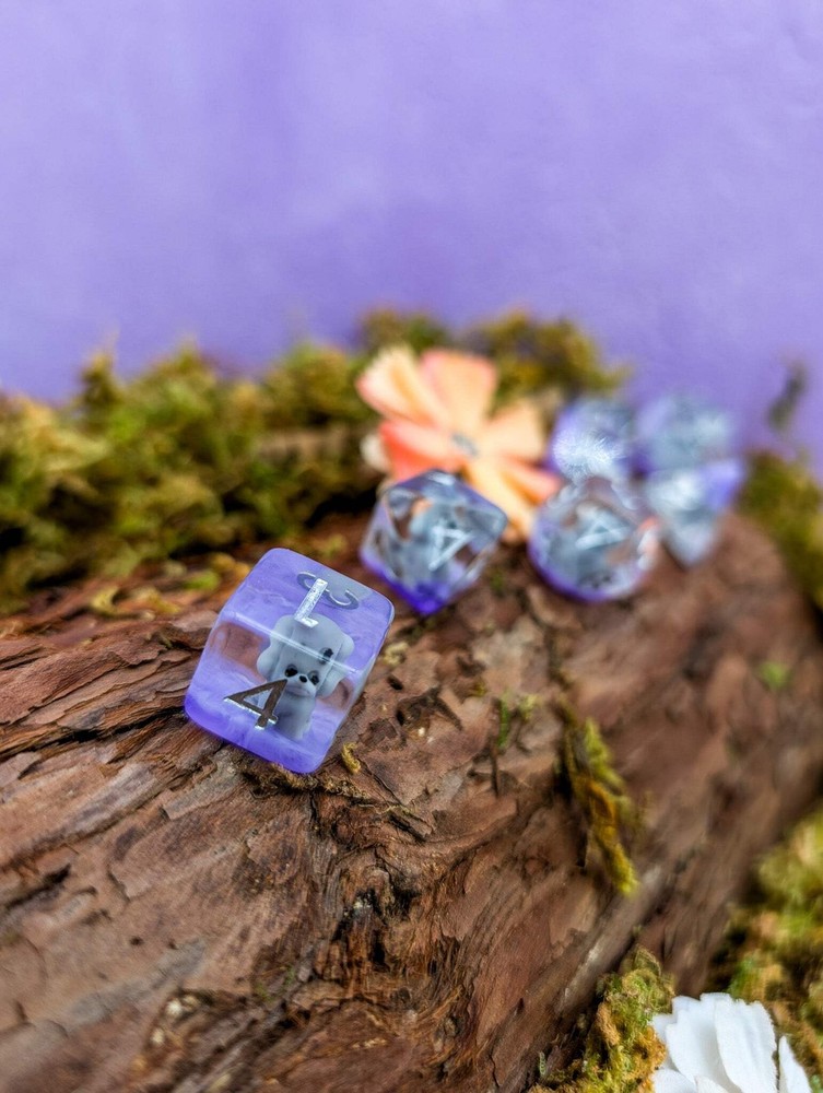 Purple Puppy Dice