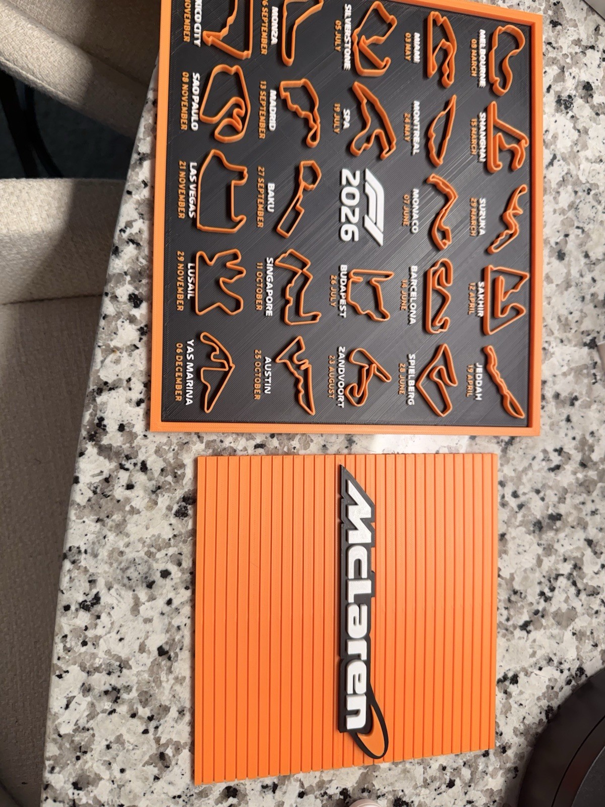 McLaren F1 Team Logo Display Wall Art Sign Decor For F1 Collector Racing Fan