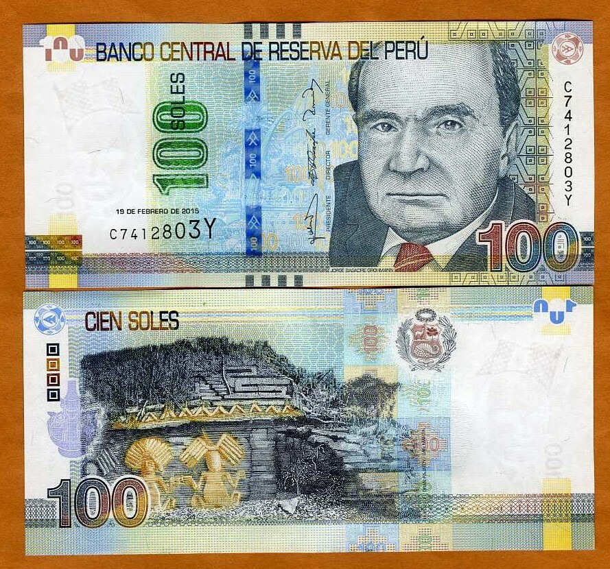 Peru, 100 Soles, 2015, P-195, New Value, UNC