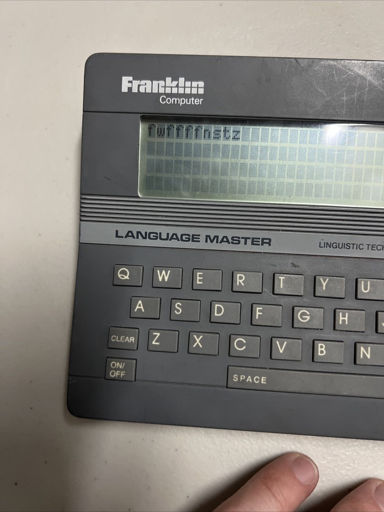 Franklin Language Master LM-2000 Gray *Tested & Working* Digital Retro 1987
