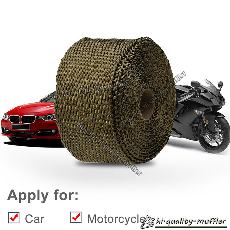 EXHAUST HEADER TURBO MANIFOLD PIPE LAVA HEAT SHIELD WRAP TAPE 16.5 FT * 2"