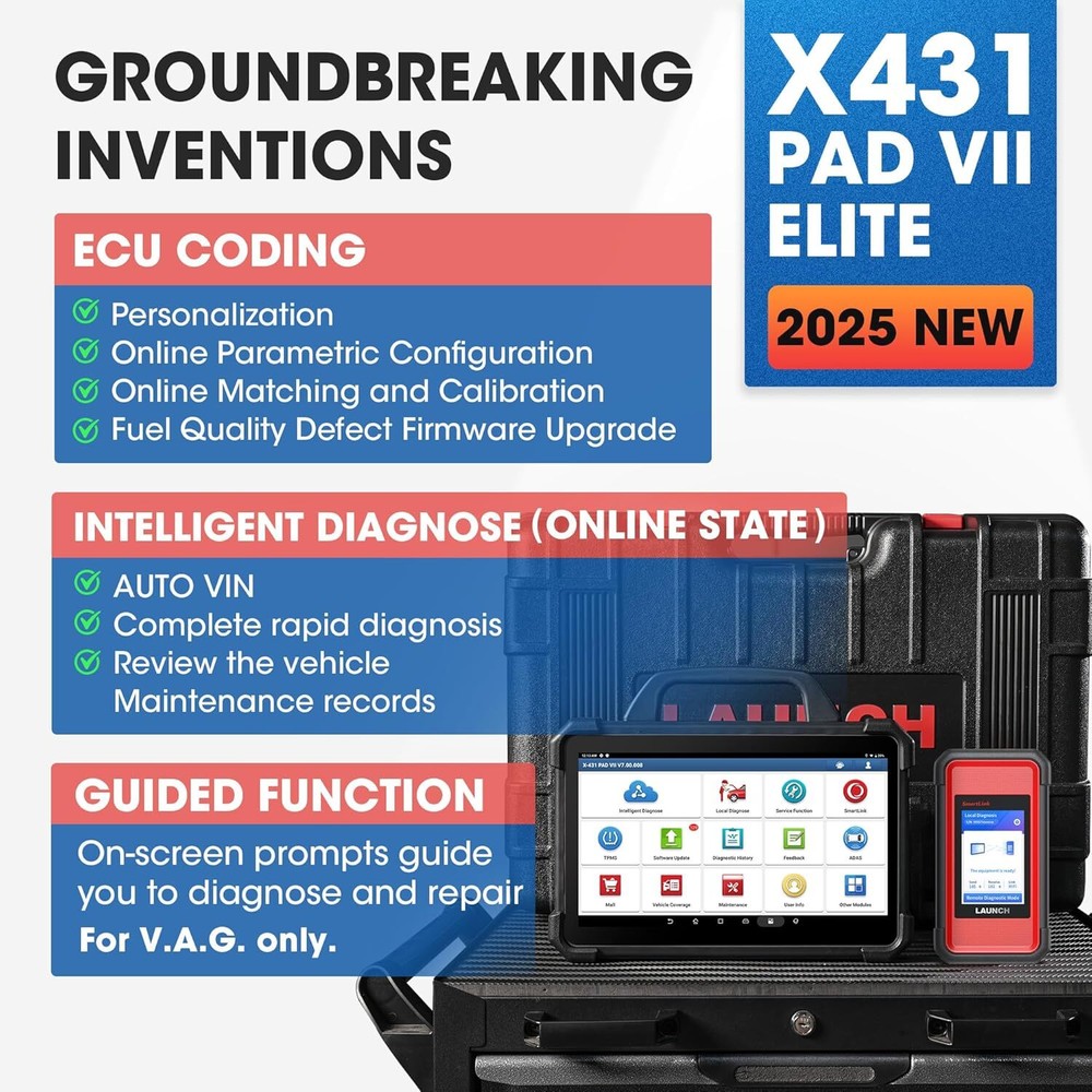 2025 LAUNCH X431 PAD VII ELITE PAD 7 PRO Diagnostic Scan Key Programming Coding