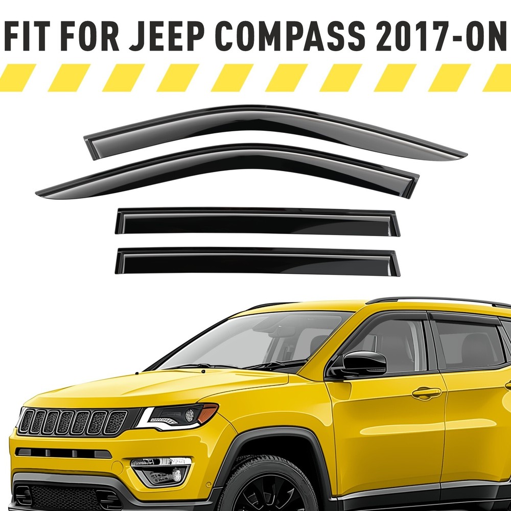 Rain Guards Vent Visors Shade for 2017-2026 Jeep Compass