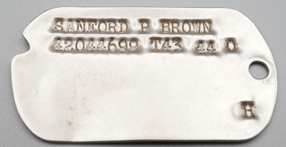 WWII 1943-1944 Army Jewish Hebrew Dog Tag T43 44 - VERY RARE