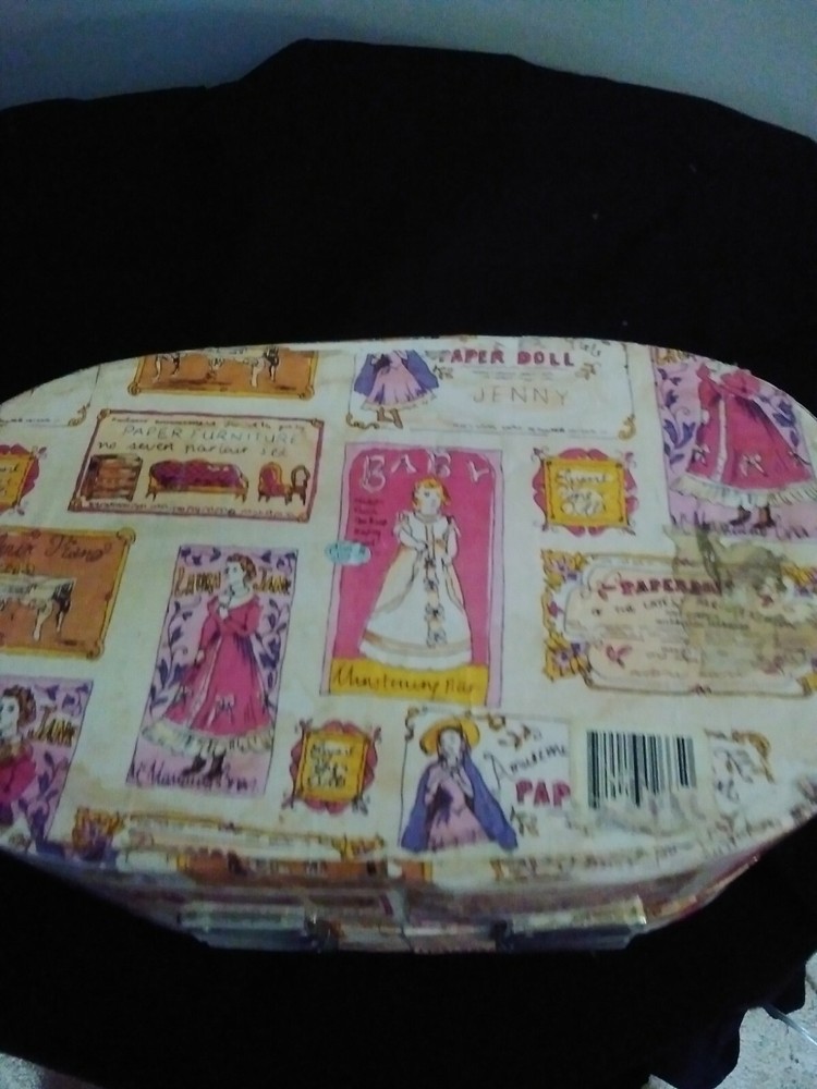 MCM 4 Compartment Sewing/Makeup Case With Thread. Lidded with snap catch closure