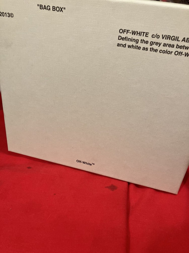 BAG BOX. OFF WHITE Empty NEW
