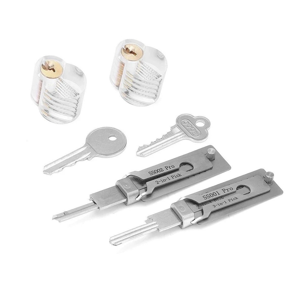 SS002 PRO Stainless Steel Key Decoder Pickup Tool Hand Tool O-ring Hook Pickup