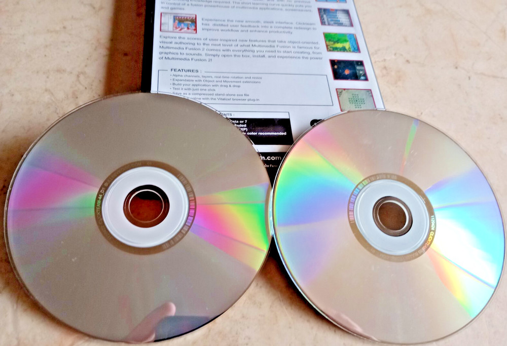 MULTIMEDIA FUSION 2 PC CD ROM GAME SOFTWARE
