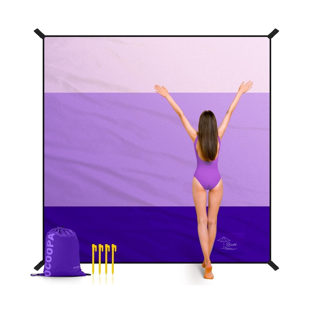 OCOOPA Extra Large Beach Blanket, Sand Free, Large Oversized Camping Mat, Com...