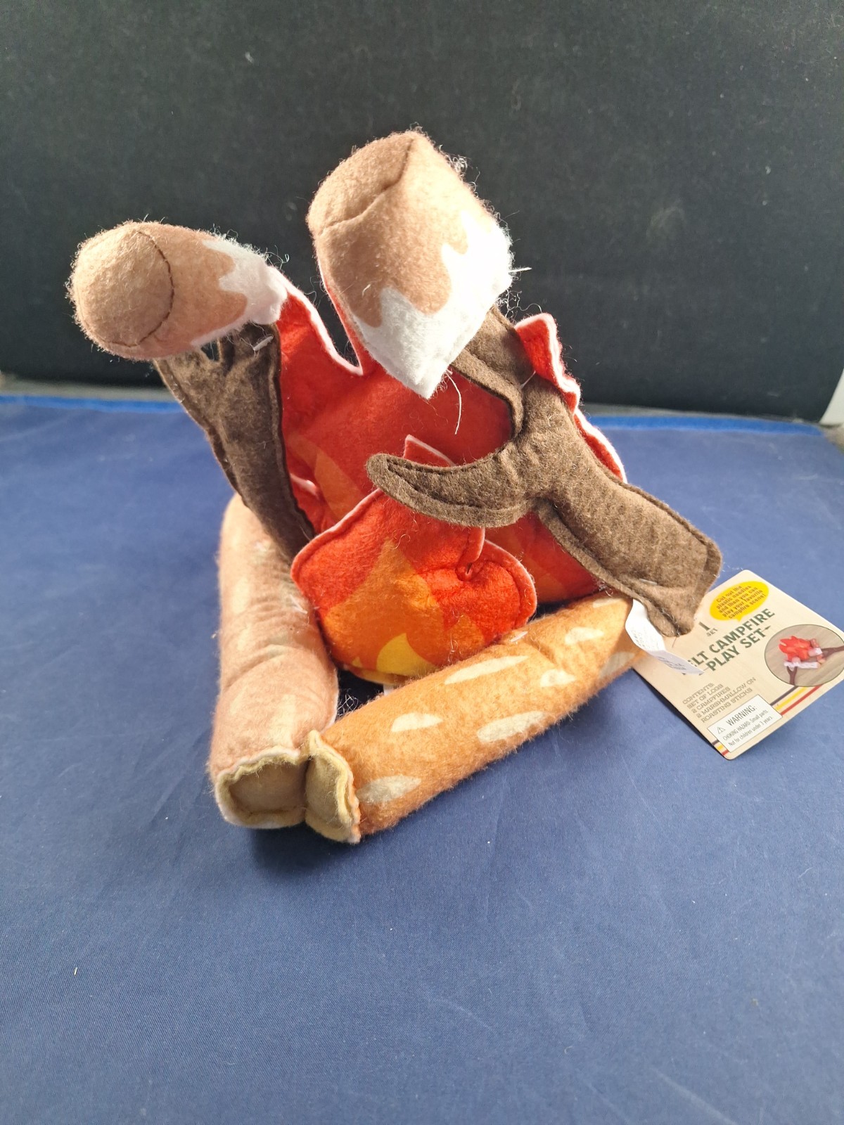 5 Piece Plush Pretend Campfire Smores Felt Play Set Kids Toys Play 2 Qty Lot