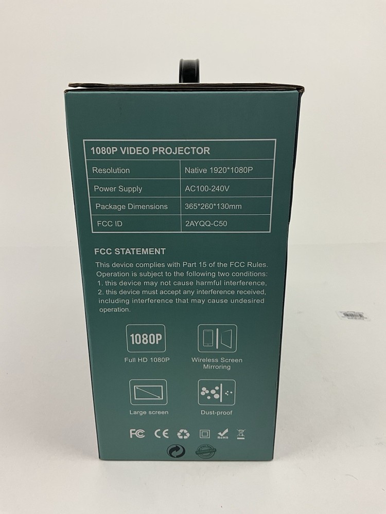 Jimveo 1080P Video Projector E30 NIB