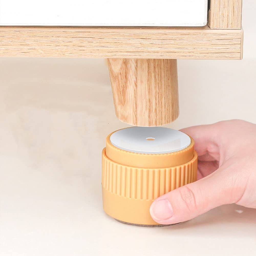 Adjustable Round Furniture Risers 8 Pack 2 inch Self-Adhesive Bed Riser