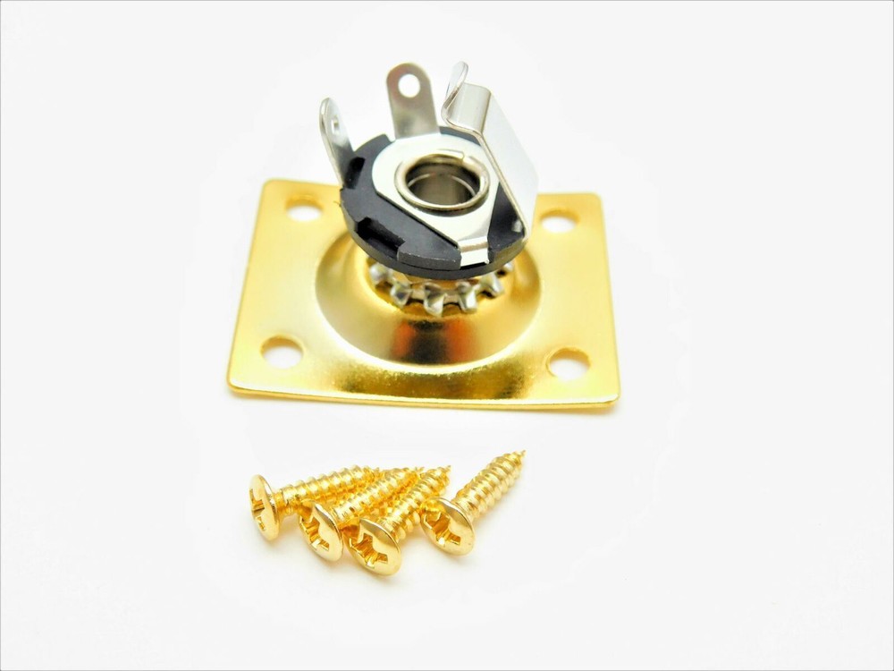 Electric Guitar Output Jack Plate Universal Rectangle for Tele Ibanez