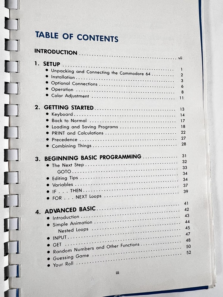 Vintage Commodore 64 User's Guide Manual 1982 First Edition 2nd Printing Spiral