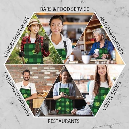 Apron, Adjustable Neck Strap, Stocking Stuffers Waterproof Cooking Apron,