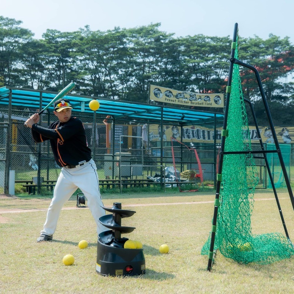 Rechargeable Baseball Softball Toss Machine with Extendable Ball Stacker, Height
