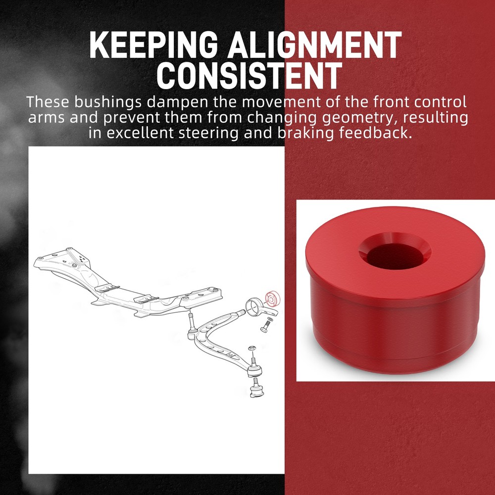 Pair Poly 80A Front Lower Control Arm Bushing Set For BMW 3 Series E30 E36 M3 Z3