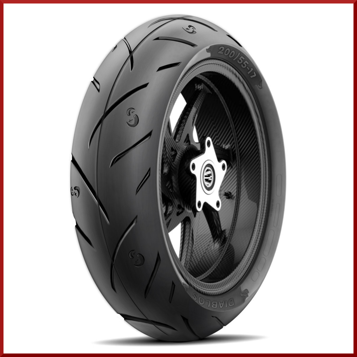 Roadmax Diablo Rear 200/55-17 (75H) Motorcycle Tire for Honda Yamaha Harley etc