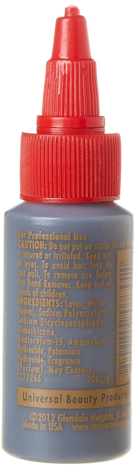 Salon Pro Anti-fungus Hair Bonding Glue Black For Hair Extension 1oz