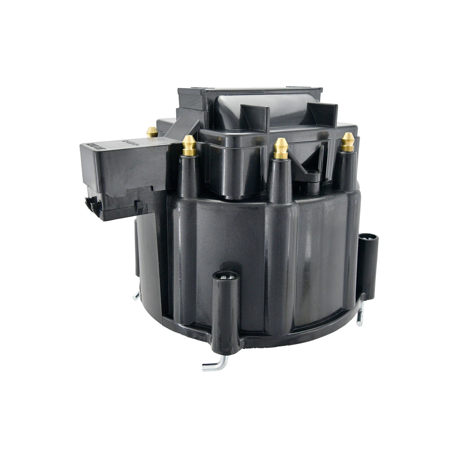 SB Chevy HEI Distributor Black Cap & Rotor & 8.5mm Black Spark Plug Wires SBC V8