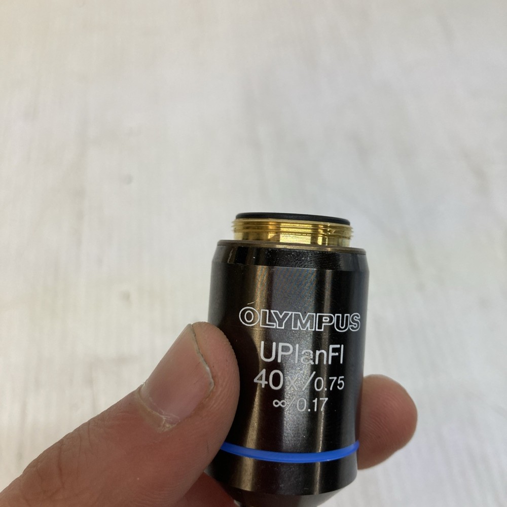 OLYMPUS UPLANFL 40x 0.75 NA MICROSCOPE OBJECTIVE BX IX AX