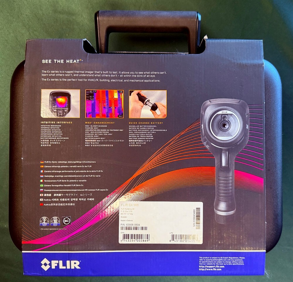 FLIR E6 Software Upgraded E4 WiFi Thermal Camera with MSX – Model# Flir-E6390