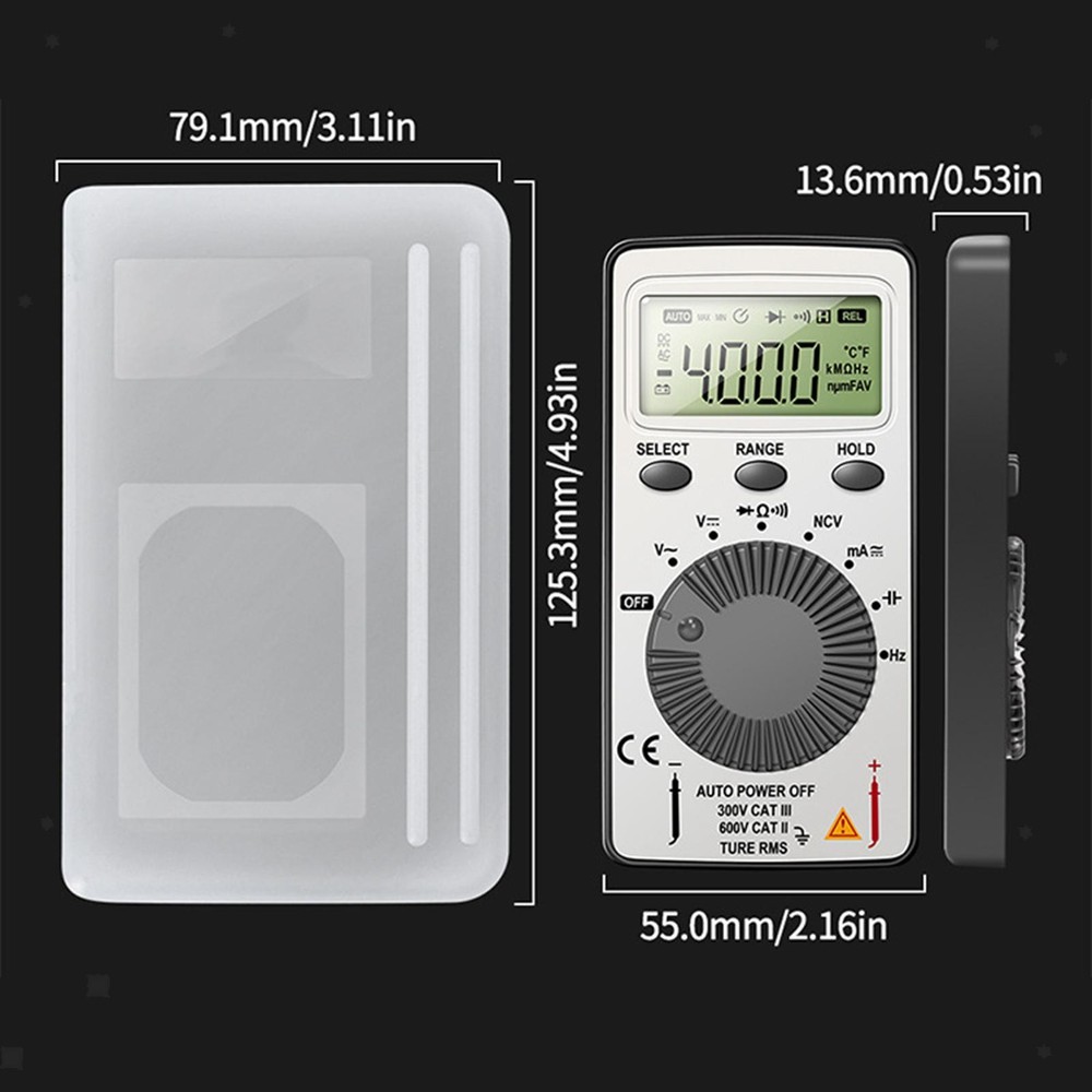 Digital Multimeter DC AC Voltmeter Professional Easy to Use Multifunctional