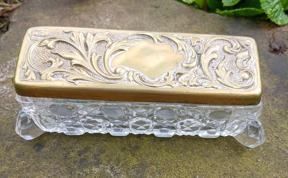 William Comyns Ring Box originally silver plated